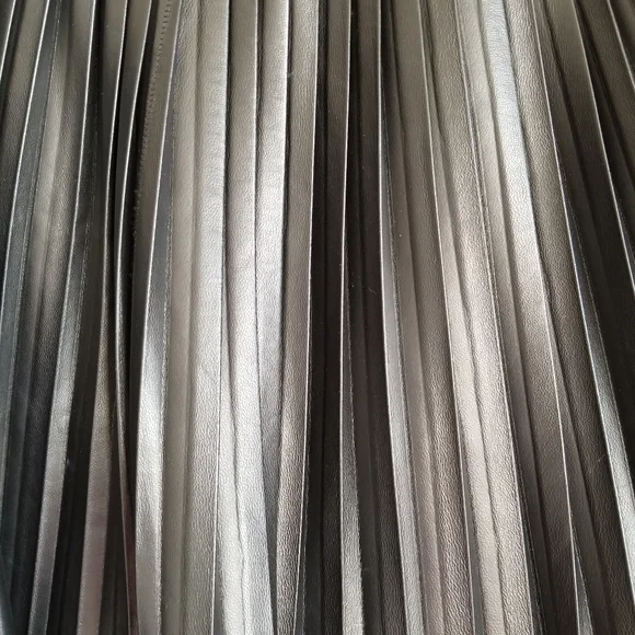 LANGIOTTI $685   Pleated Leather Skirt - Picture 2 of 10